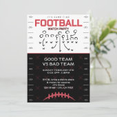 BIG GAME Football Party Invitation 招待状 (スタンド正面)