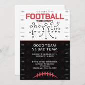 BIG GAME Football Party Invitation 招待状 (正面/裏面)