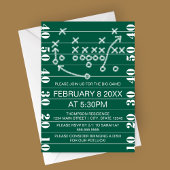 Big Game Football Play Diagram Party Invitation 招待状