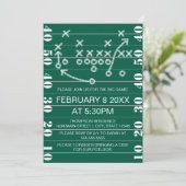 Big Game Football Play Diagram Party Invitation 招待状 (スタンド正面)