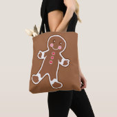 Big Gingerbread Boy Tote Bag トートバッグ (クローズアップ)