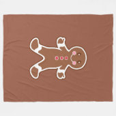 Big Gingerbread Fleece Blanket  フリースブランケット (正面(横))