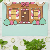 Big Gingerbread House Christmas Kitchen Towel  キッチンタオル (折り畳み)