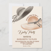 Big Hat Derby Party Invitation 招待状 (正面)