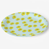 Big head chick on blue ペーパープレート (アングル)