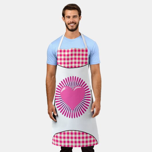 Big Heart エプロン (着用した状態)