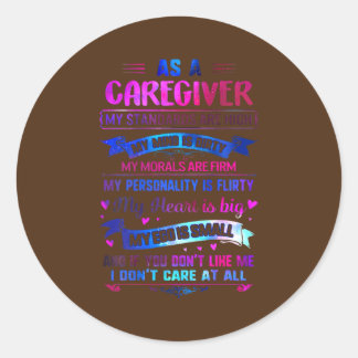 Big Heart Direct Support Person Caregiver Life ラウンドシール