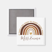 Big Heart to Shape Young Minds Teacher マグネット (正面/裏面)