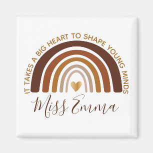 Big Heart to Shape Young Minds Teacher マグネット
