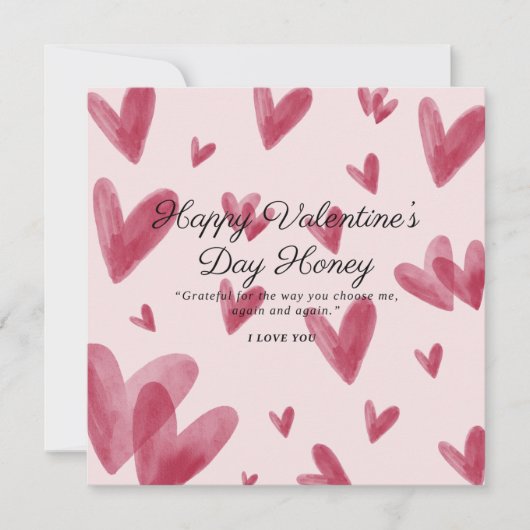 Big hearts Valentine Card (正面)