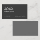 BIG HELLO INTRODUCTION No. 3名刺 名刺 (正面/裏面)