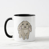 Big Holland lop bunny  マグカップ (左)