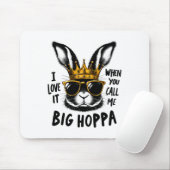Big Hoppa Bunnyとイースターに呼ばれて嬉しい マウスパッド (マウス)