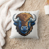 big horned bison クッション (ブランケット)