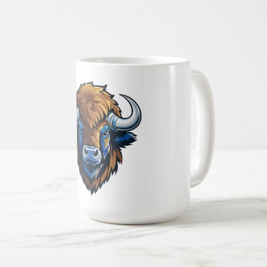 big horned bison コーヒーマグカップ (正面右)