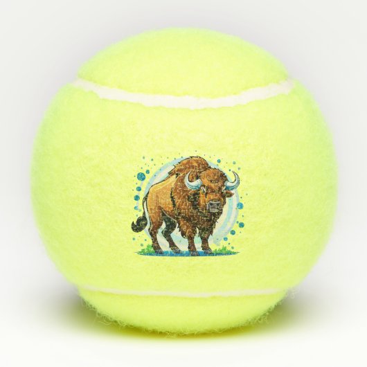big horned bison テニスボール (裏面)