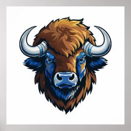 big horned bison ポスター