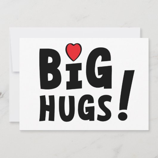 Big hug. Beterschapskaart of voor Valentijnsdag (正面)
