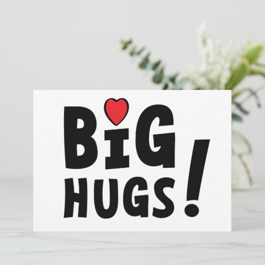 Big hug. Beterschapskaart of voor Valentijnsdag (スタンド正面)