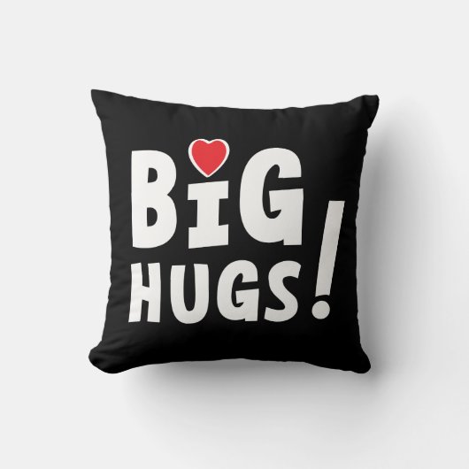 Big hug. Beterschapskaart of voor Valentijnsdag クッション (正面)