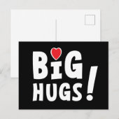Big hug. Beterschapskaart of voor Valentijnsdag シーズンポストカード (正面/裏面)
