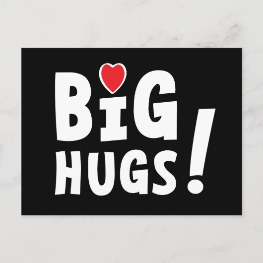Big hug. Beterschapskaart of voor Valentijnsdag シーズンポストカード (正面)