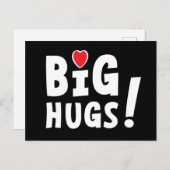 Big hug. Beterschapskaart of voor Valentijnsdag ポストカード (正面/裏面)