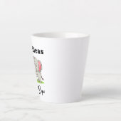"Big Ideas, Small Steps" elephant animal dreams  カフェラテマグ (正面)