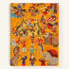 Big Japanese Circus woodblock print  ノートブック