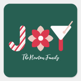 Big Joy Green Sticker スクエアシール