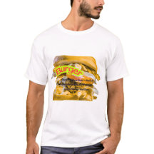 Big Juicy Burger Illustration | Funny Fast Food