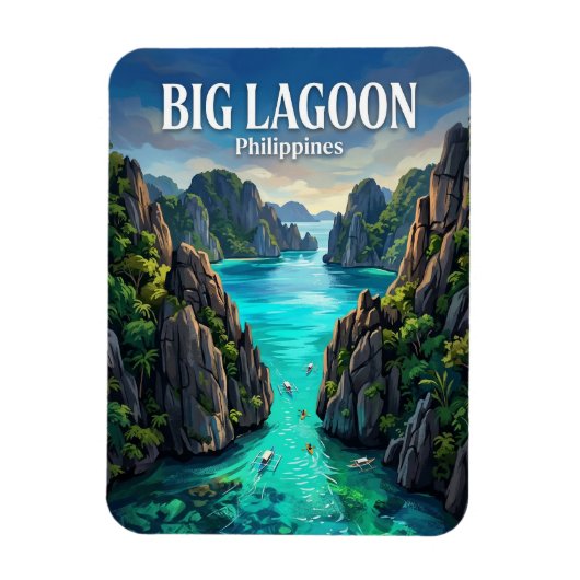 Big Lagoon Philippines マグネット (縦)