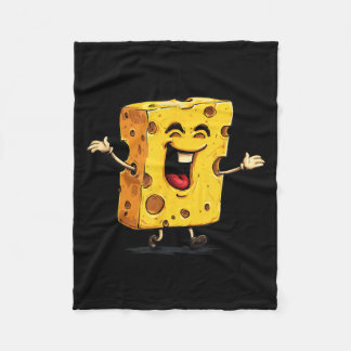 Big Laughing Cheese フリースブランケット