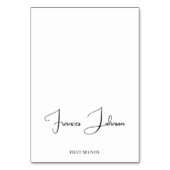 Big Letterスクリプトメニュー選択名座席表 テーブルナンバー (正面)