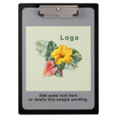 Big Logo Company Brand Gray Clipboard クリップボード (正面)