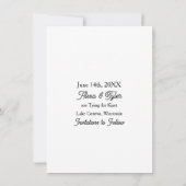 Big love. Big day. Save the date. 招待状 (裏面)