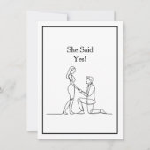 Big love. Big day. Save the date. Black Border 招待状 (正面)