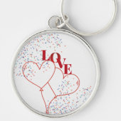 Big Love Heart Balloons  キーホルダー (正面)