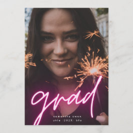 Big Lumo Lights Grad モダン Photo University 案内状