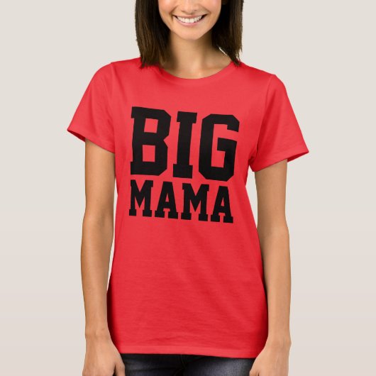 BIG MAMA PlusサイズTシャツ Tシャツ (正面)