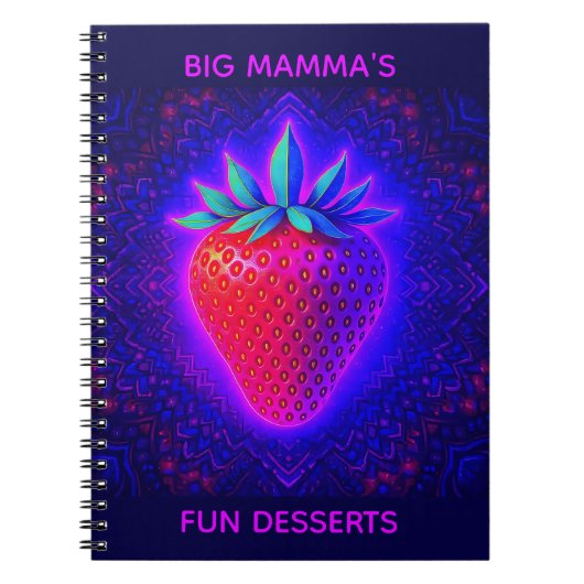 BIG MAMMA"S FUN DESSERTS (STRAWBERRY) ノートブック (正面)