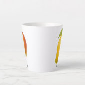 Big Mango, Sweet Fruit and Name カフェラテマグ (正面)