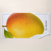 Big Mango, Sweet Fruit and Name ビーチタオル (正面)