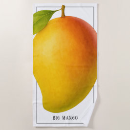 Big Mango, Sweet Fruit and Name ビーチタオル