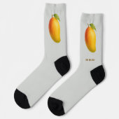 Big Mango, Sweet Fruit and Name on Gray ソックス (左)