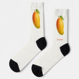 Big Mango, Sweet Fruit and Name on White ソックス