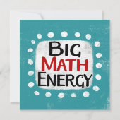 Big Math Energy Greeting Card カード (正面)