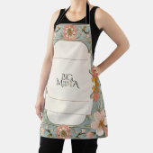 Big Moma I Am Floral Apron – Mint & Peach Bloom  エプロン (インサイチュ)