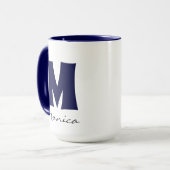 Big Mug | Huge Mug | 名前 モノグラム カスタム マグカップ (正面左)