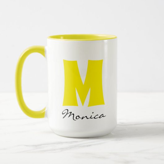 Big Mug | Huge Mug | 名前 モノグラム カスタム マグカップ (左)